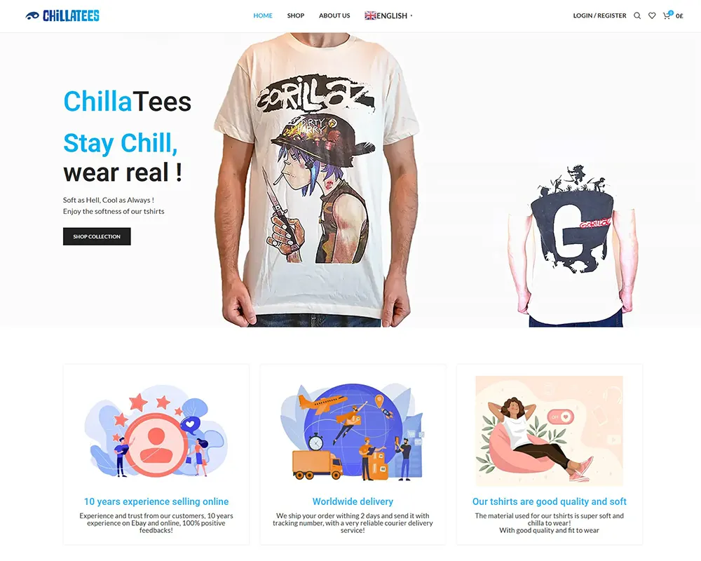 Image portfolio ChillaTees
