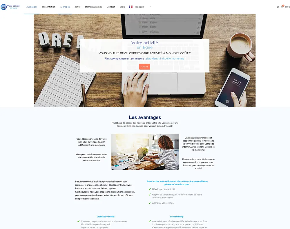 Image portfolio Votre activité en ligne